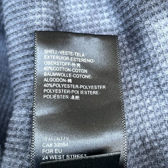 Anthropologie Maeve Size M  Top Tie Dye Thermal Ainsley Waffle Shirt‎ Blue Gray - Picture 5 of 7